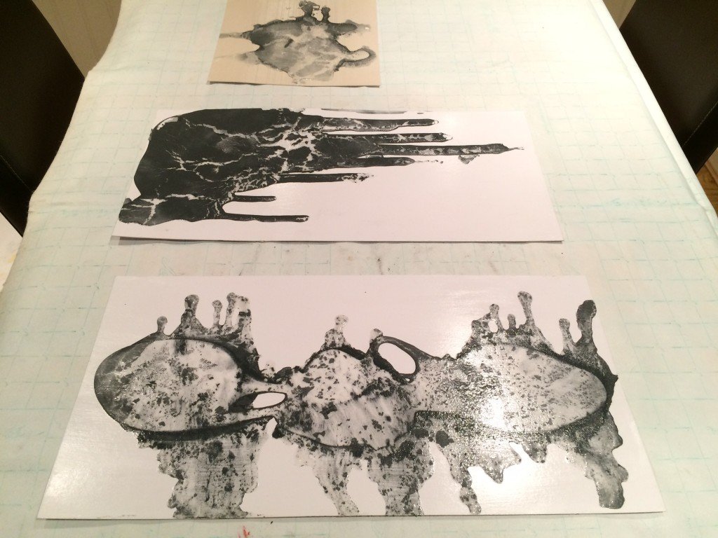 'Darker Forms' series of printing plates