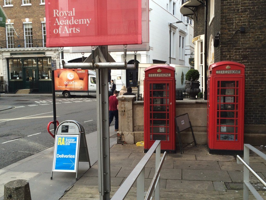 Royal Academy Summer Exhibition – ramp up to deliveries entrance
