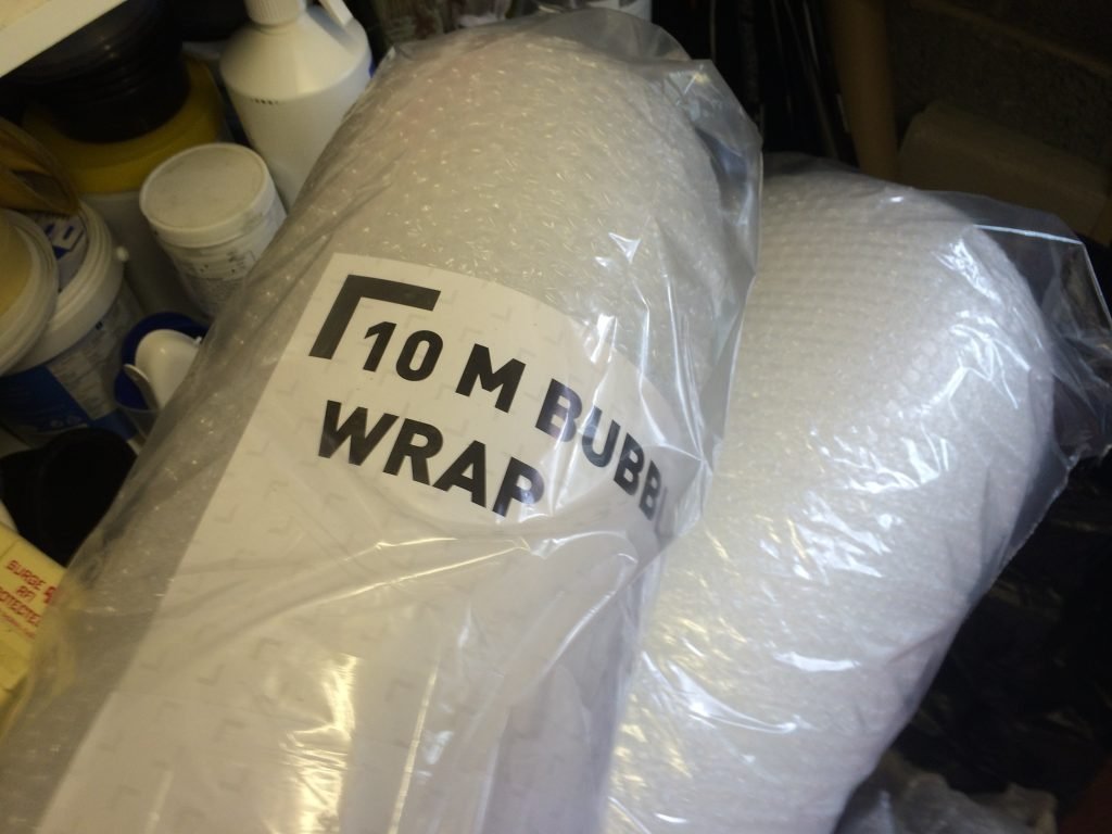 Framed and ready?! Bubble wrap for protecting framed images
