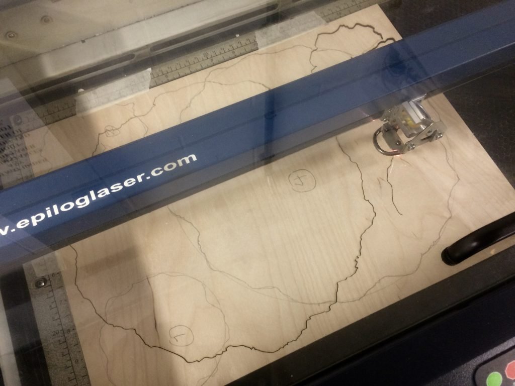 New Directions Stage 2: cutting the plates – laser cutting machine 1